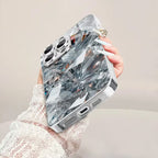 Luxury Metallic Texture Glass Case