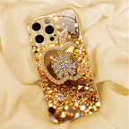 SnowFlake Gold Glass Case