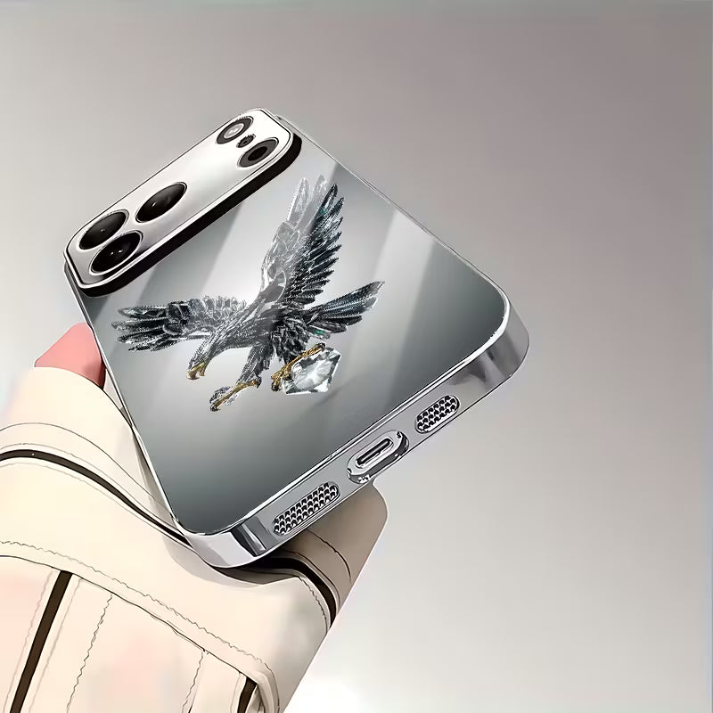 Luxury Crystal Eagle Pattern Glass Case
