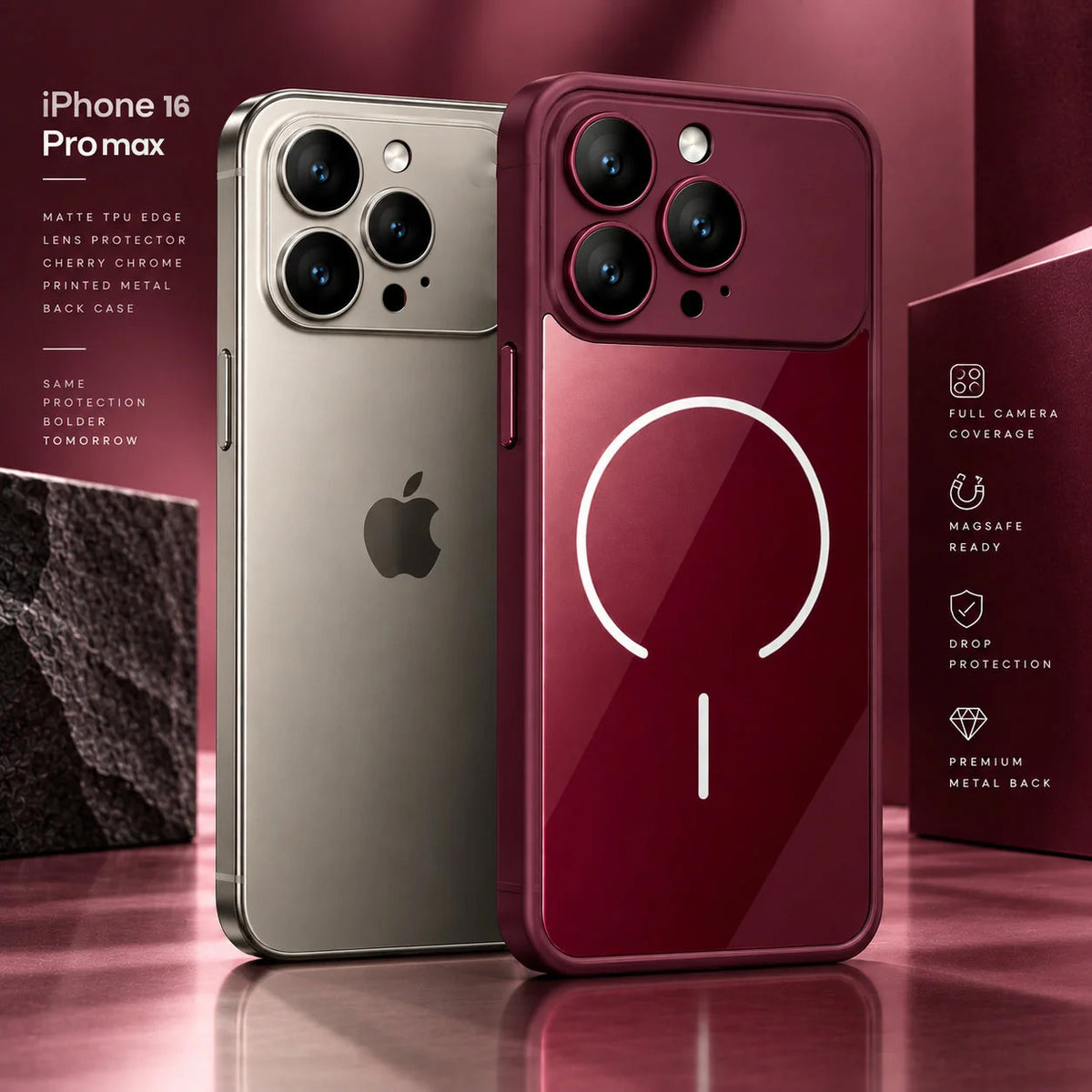 Deep Burgundy Luxe Case