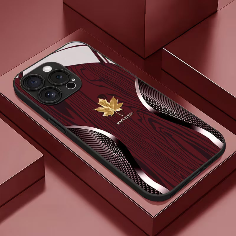 iPhone Series - Maple Texture Glass Case