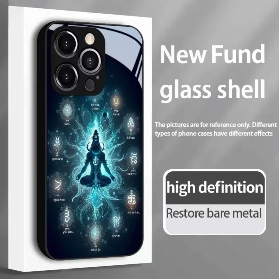 Cosmic Shiva Neon Glass Case
