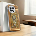 Golden Tirupati Balaji Glass Case