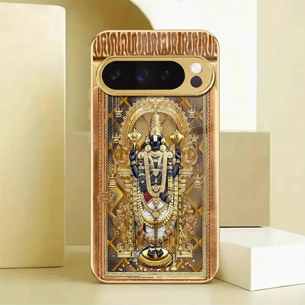 Divine Tirupati Balaji Glass Case