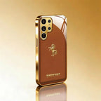 Galaxy S Series - Prestige Horse Gold Trim Case