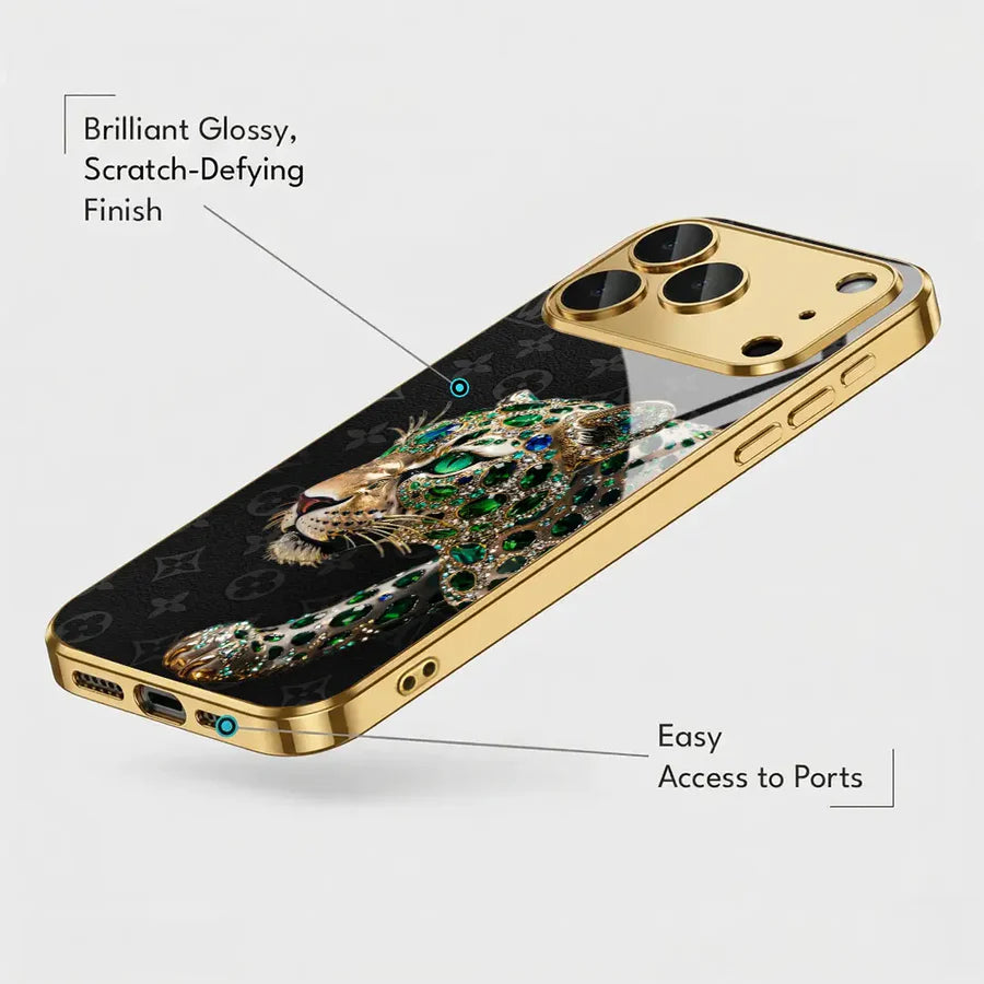Emerald Leopard Phone Case