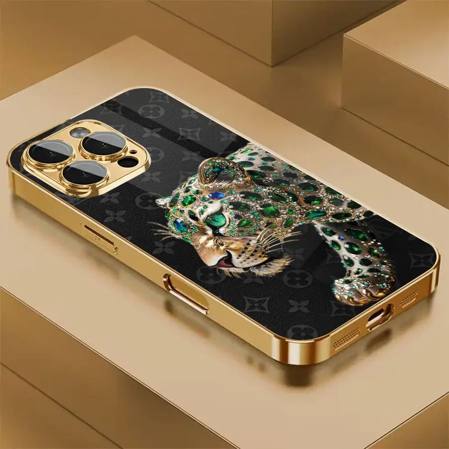Emerald Leopard Phone Case