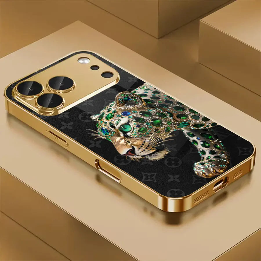 Emerald Leopard Phone Case