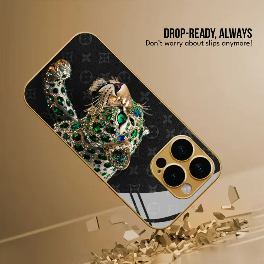 Emerald Leopard Phone Case