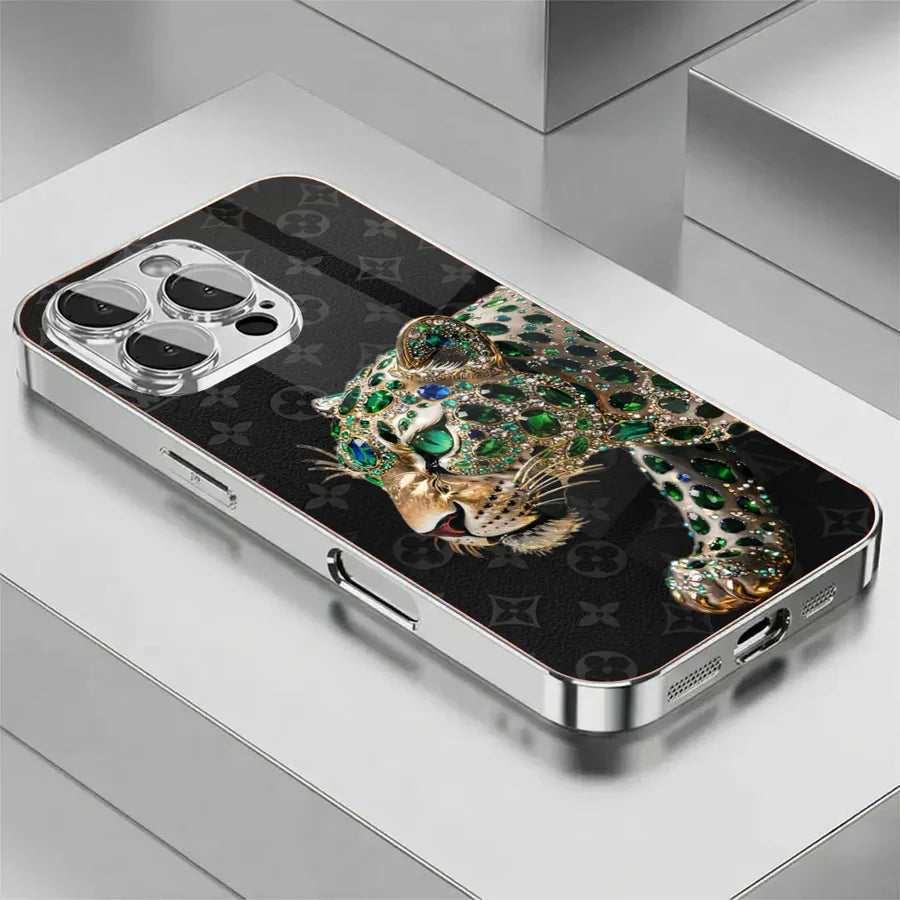 Emerald Leopard Phone Case