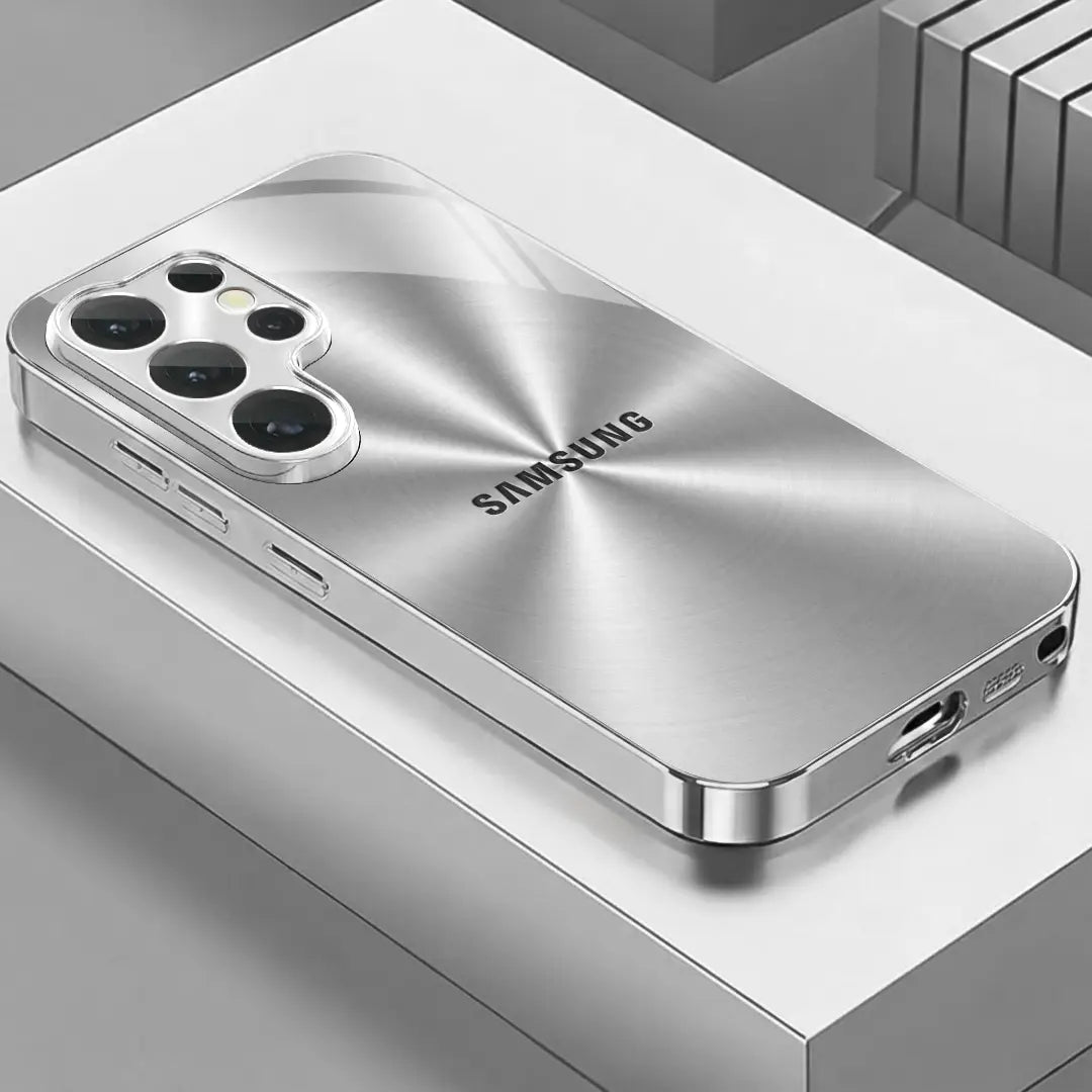 Galaxy S Series - Futuristic Silver Line Case