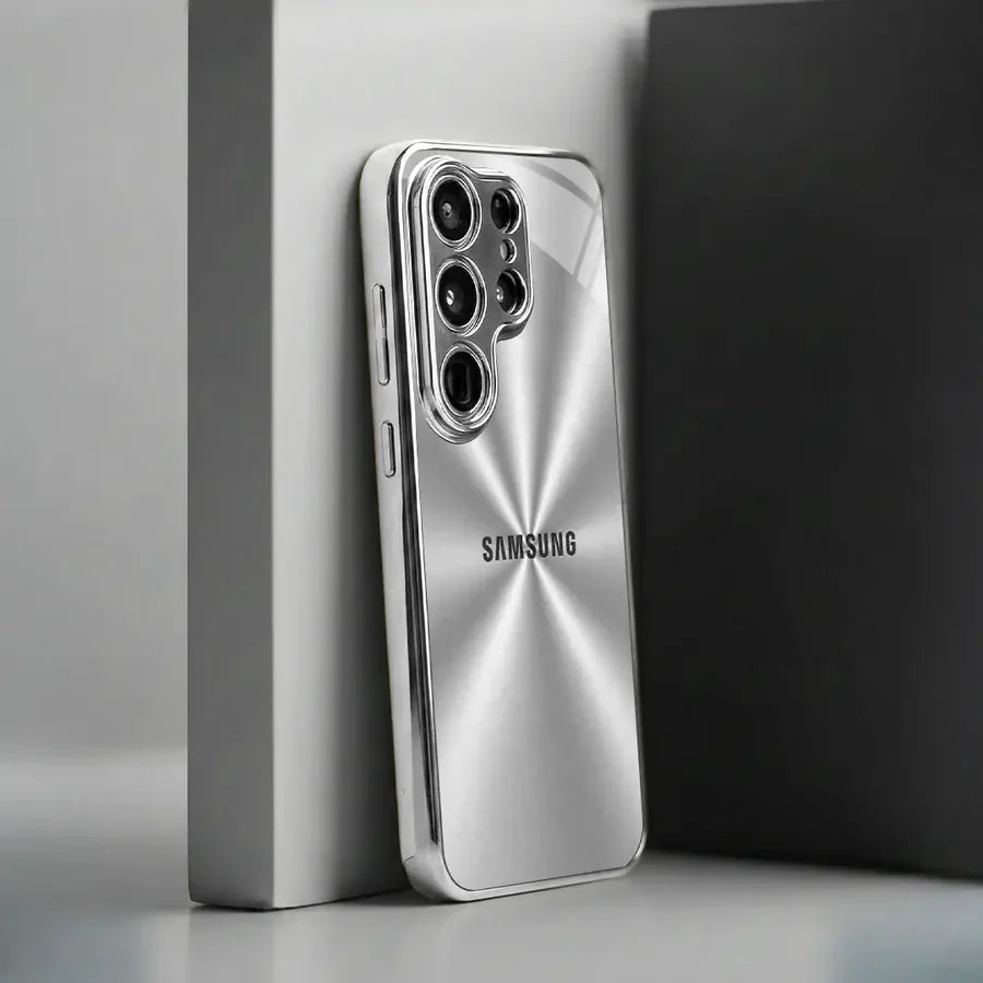Galaxy S Series - Futuristic Silver Line Case