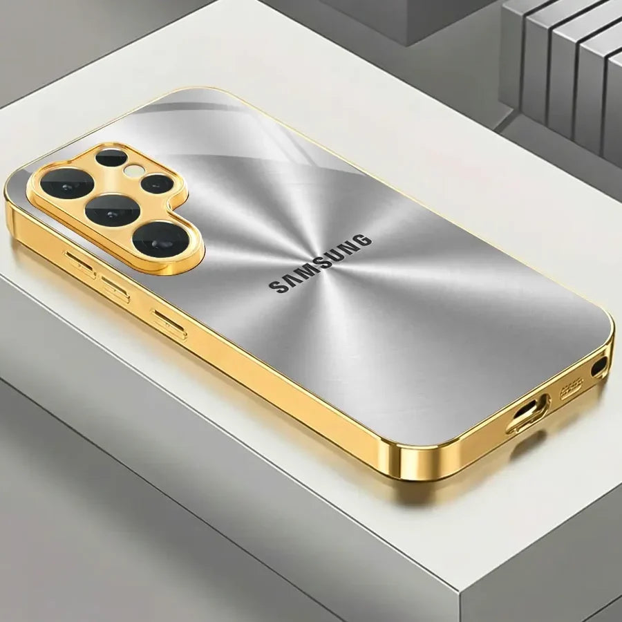 Galaxy S Series - Futuristic Silver Line Case