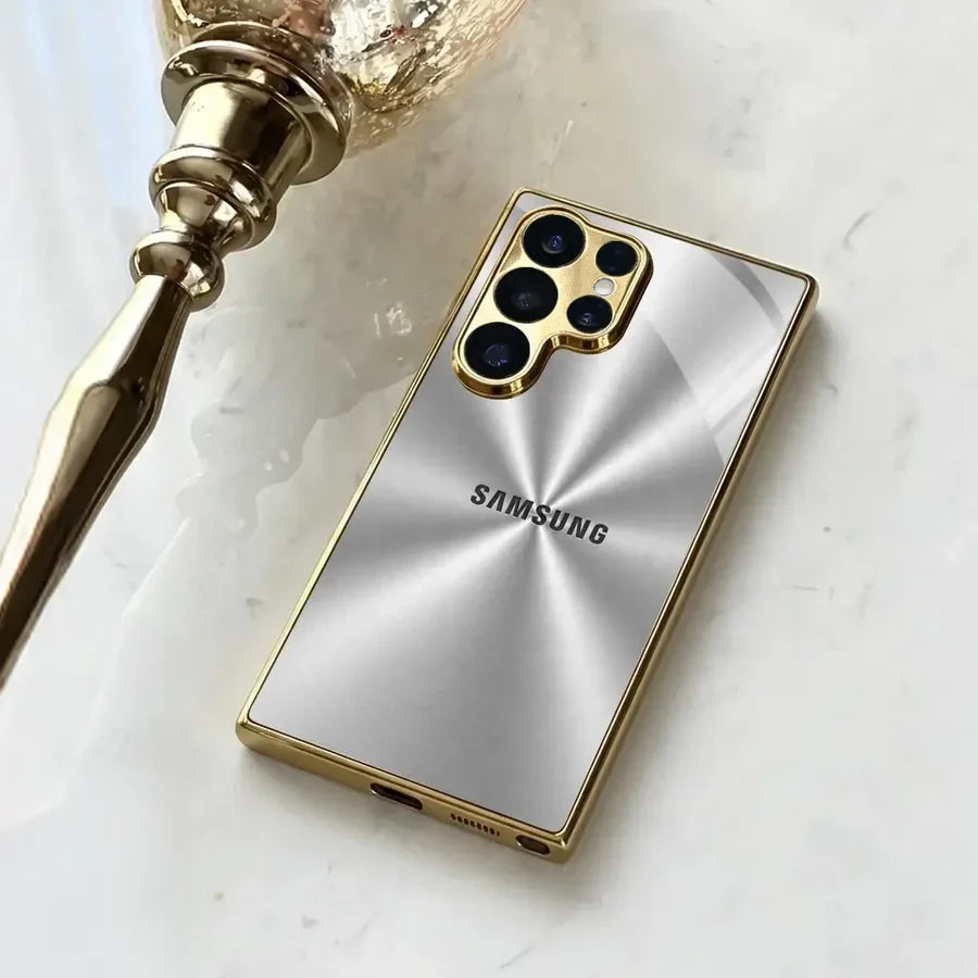 Galaxy S Series - Futuristic Silver Line Case