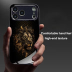 Vintage Lion Electroplated Glass Case