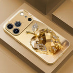 iPhone Series - Luxurious Gold Gemstone Case