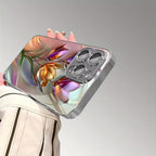 Luxurious 3D Tulip Pattern Glass Case