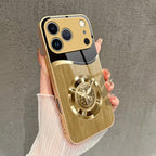 Metallic Pegasus Patterned Glass Case