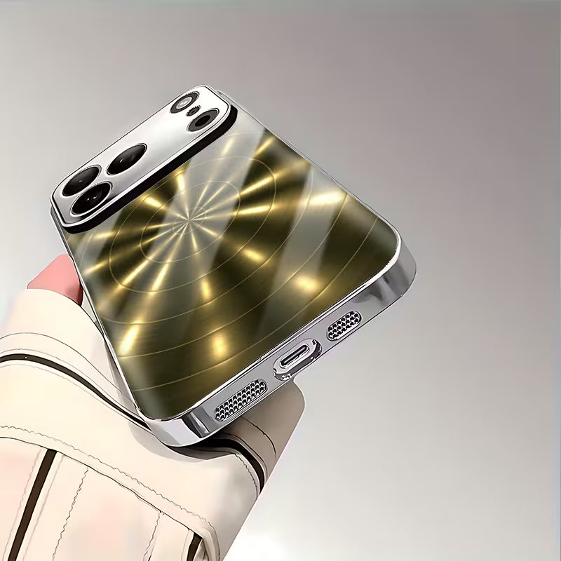 Golden Metallic Radial Patterned Case