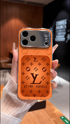 iPhone Series - Luxury Monogram Metallic Trim Case