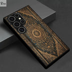 Galaxy S Series - Exquisite Carved Blue Pattern Case