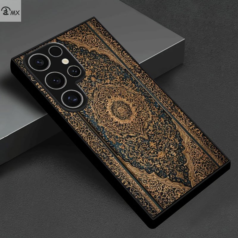 Galaxy S Series - Exquisite Carved Blue Pattern Case