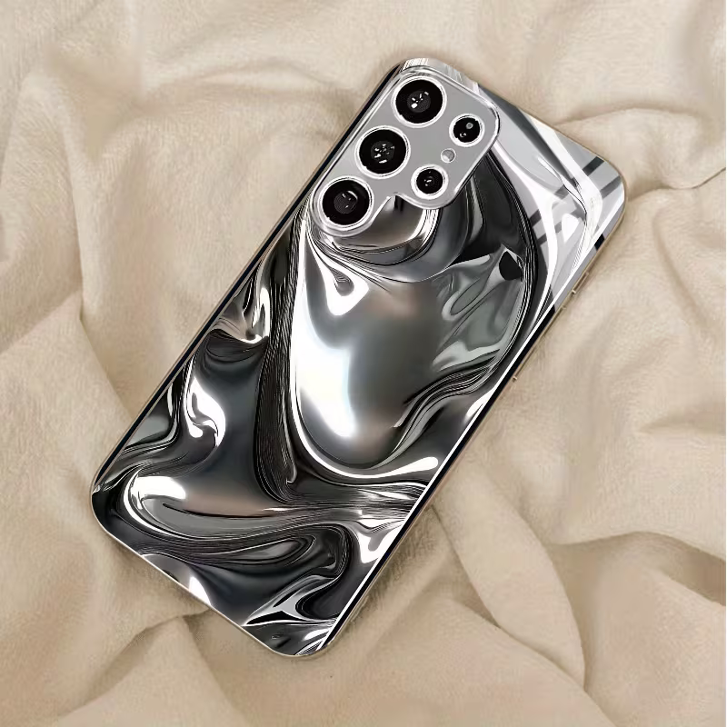 Trendy Metallic Glossy Stereoscopic Holographic Case
