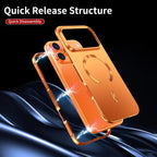 Frosted Back Panel Magnetic Ring Case