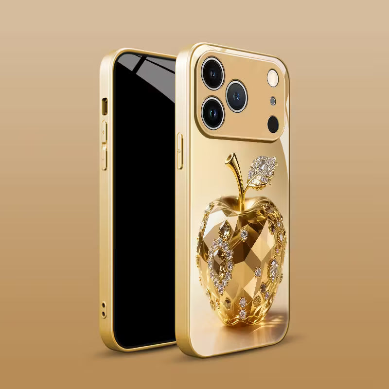 iPhone Series - Luxurious Gold Gemstone Case