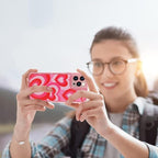 Pink Love Hearts Pattern Case