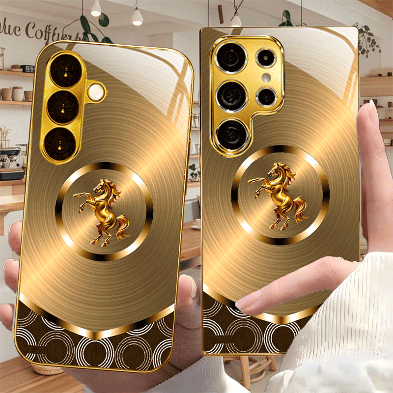 Galaxy S Series - Vintage Swirl Stallion Label Case