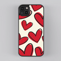 Heart Sketch Pattern Case