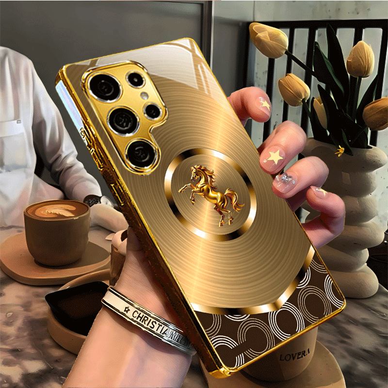 Galaxy S Series - Vintage Swirl Stallion Label Case