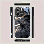 Black Crystal Butterfly Water Drop Pattern Case