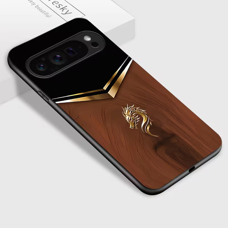 Google Pixel -  Stylish Dragon Head Grain Pattern Case