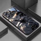 Black Crystal Butterfly Water Drop Pattern Case
