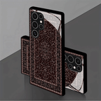 Galaxy S Series - Vintage Pattern Black Border Glass Case