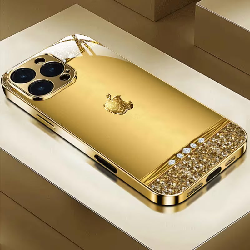 Gold Plated Case With Border Design