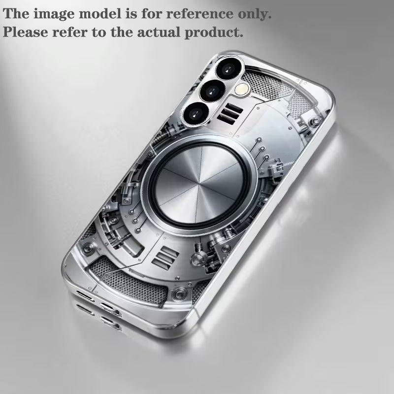 Mechanical Metal Ring Pattern Case