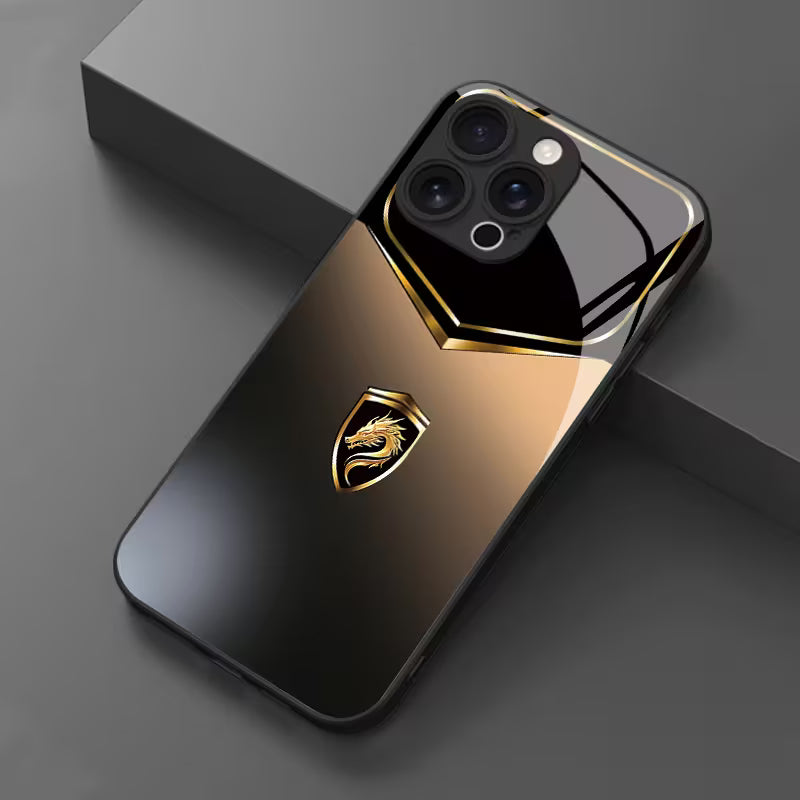 Golden Dragon Emblem HD Pattern Case