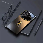 Galaxy S Series - Golden Brown Horse Emblem HD Pattern Case