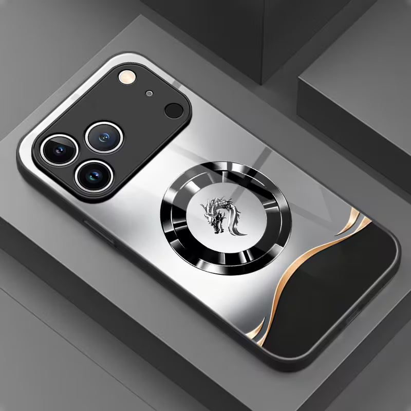 Business Metal Faucet Pattern Glass Case