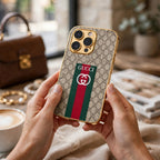 GG Pattern Gold Luxe Case