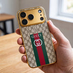 GG Pattern Gold Luxe Case