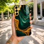 Galaxy - Green Gold Agate Case