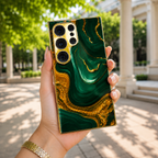 Galaxy - Green Gold Agate Case