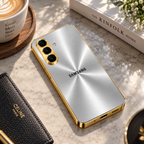 Galaxy S Series - Futuristic Silver Line Case