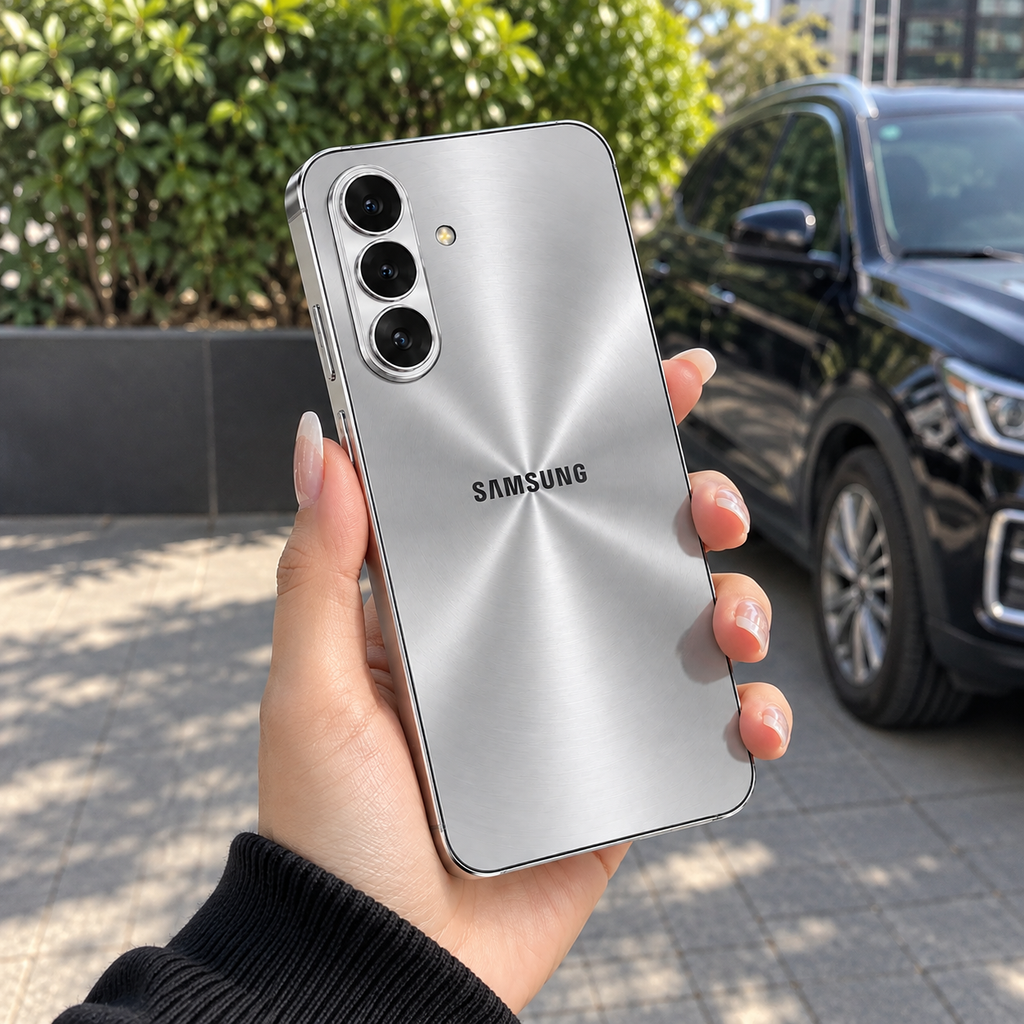 Galaxy S Series - Futuristic Silver Line Case