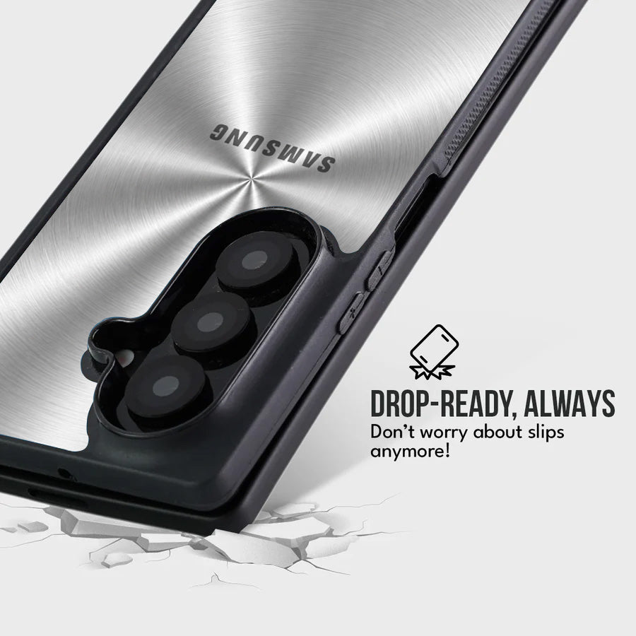 Galaxy S Series - Futuristic Silver Line Case