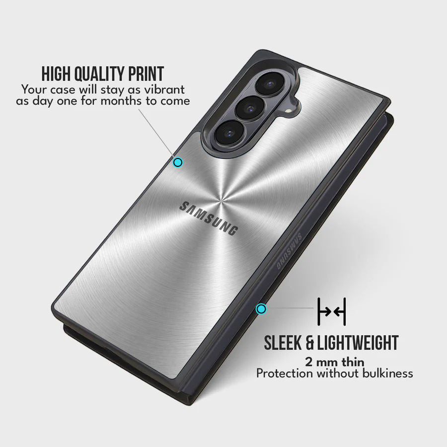 Galaxy S Series - Futuristic Silver Line Case